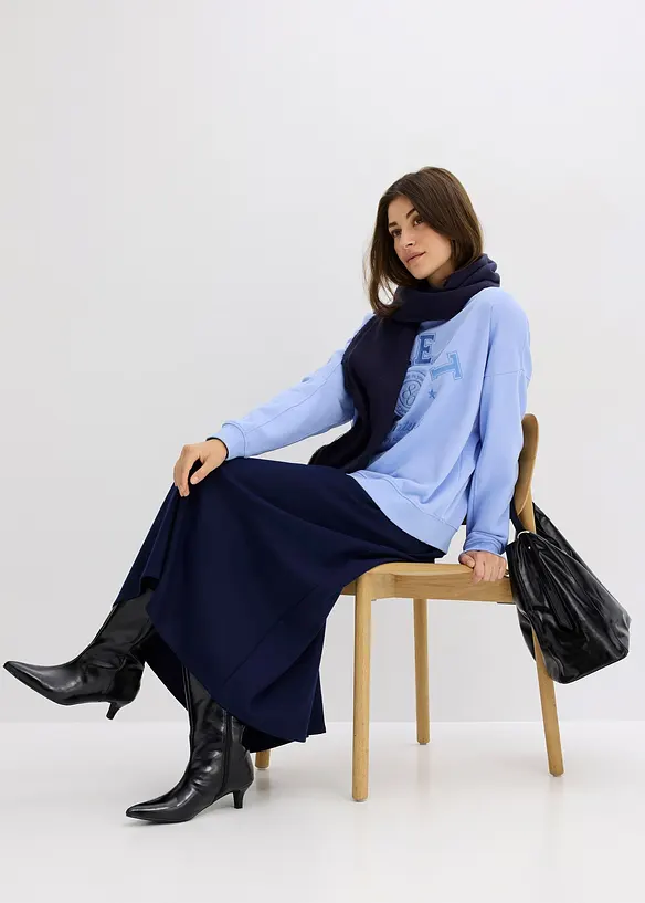 Felpa oversize in puro cotone, bonprix