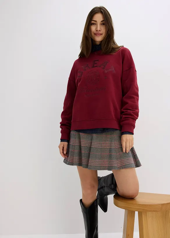 Felpa oversize in puro cotone, bonprix