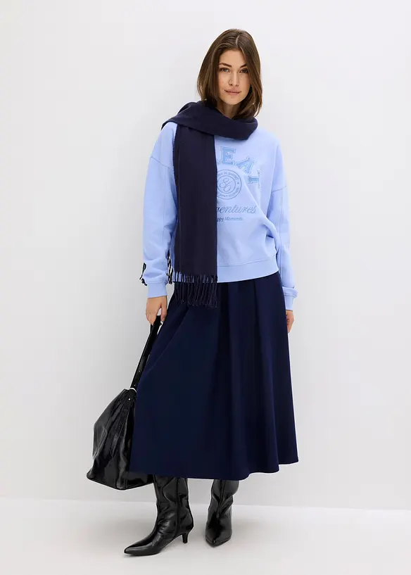 Felpa oversize in puro cotone, bonprix