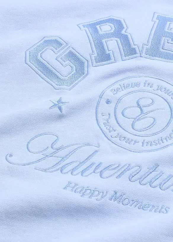 Felpa oversize in puro cotone, bonprix