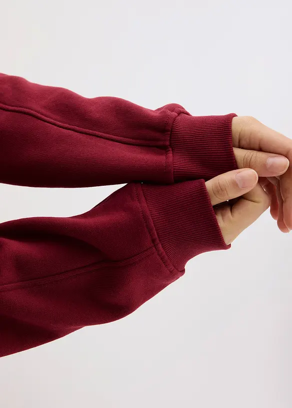 Felpa oversize in puro cotone, bonprix