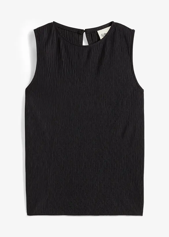 Top in crinkle operato, bonprix
