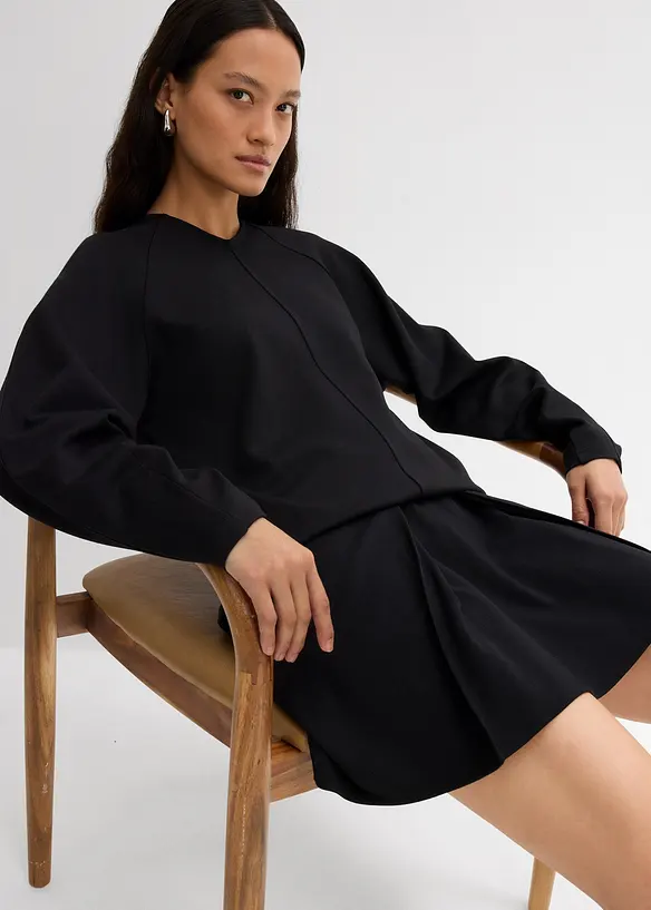 Maglia a maniche lunghe in morbido punto di Roma, bonprix