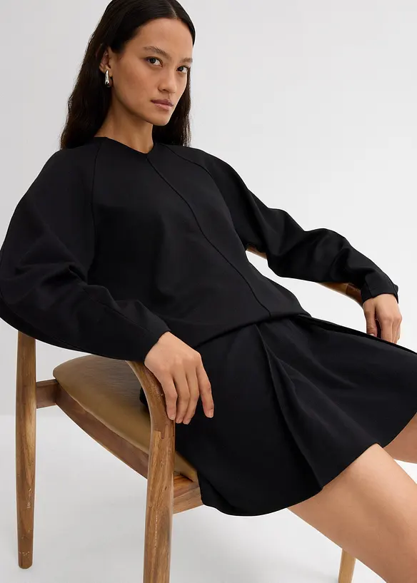 Maglia a maniche lunghe in morbido punto di Roma, bonprix