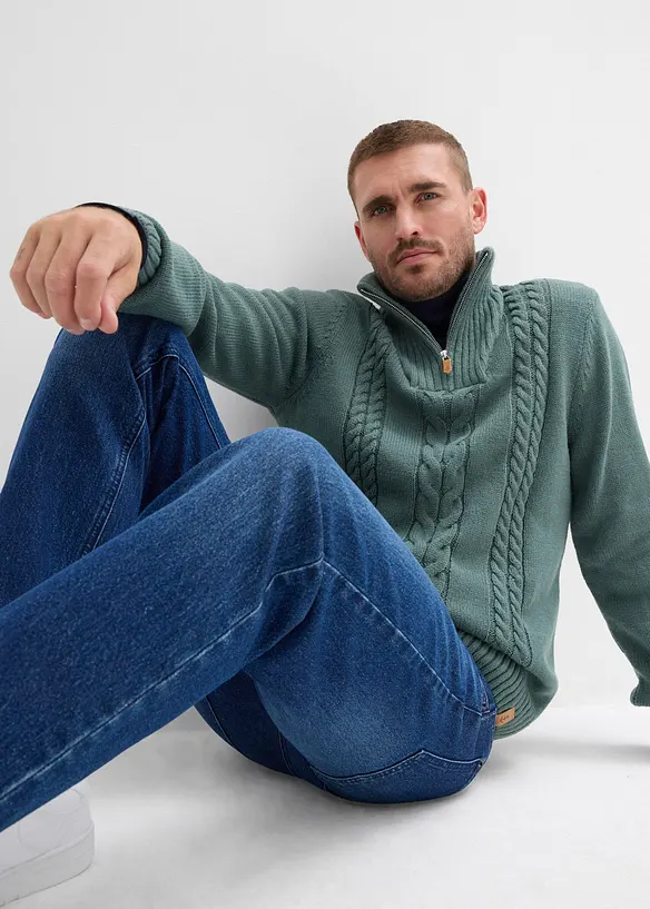 Jeans elasticizzati relaxed fit, straight, bonprix