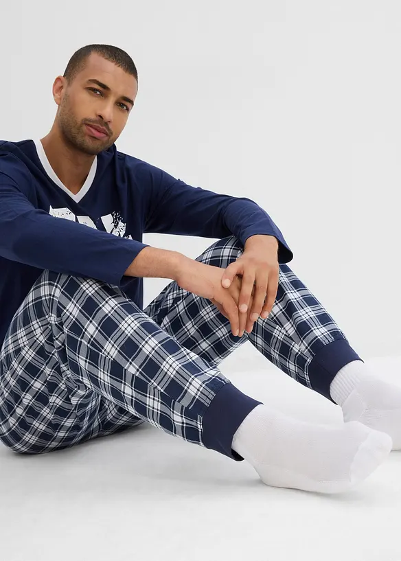 Pigiama con cotone e maniche lunghe, bonprix