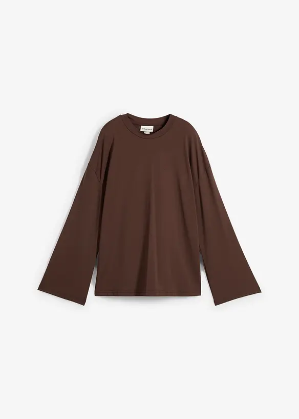Maglia lunga in tessuto fluido, bonprix
