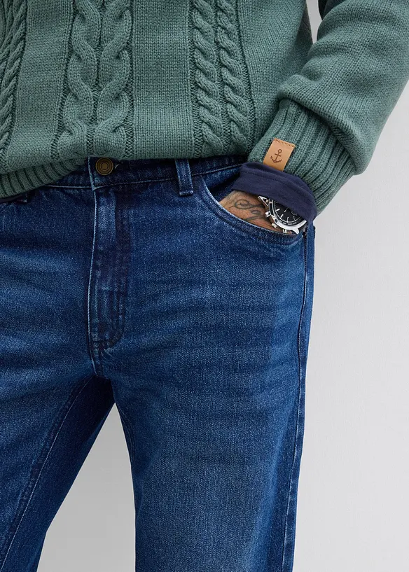 Jeans elasticizzati relaxed fit, straight, bonprix