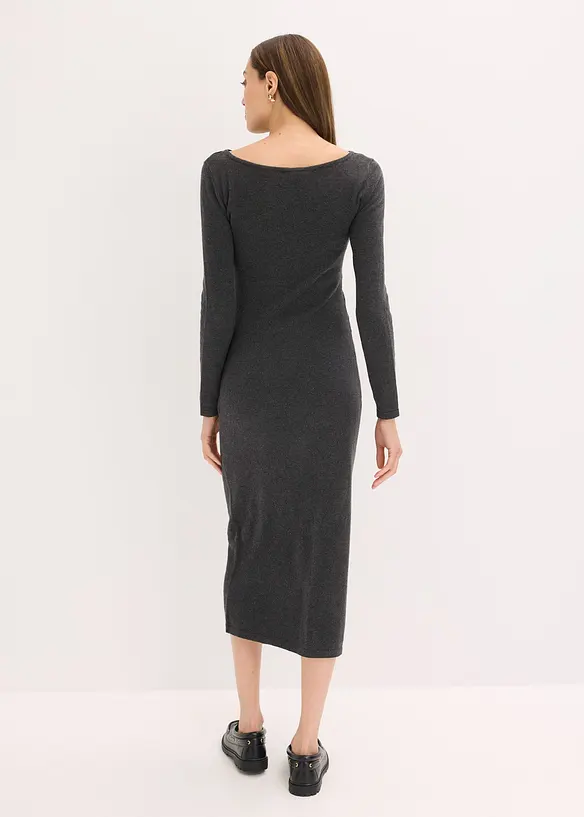 Abito midi in morbido misto cachemire, bonprix