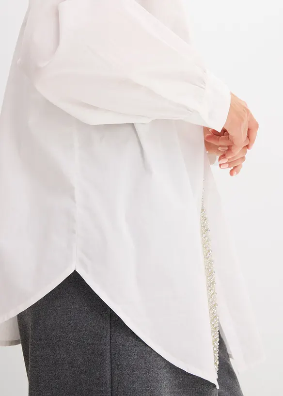 Camicia con applicazione di strass, bonprix