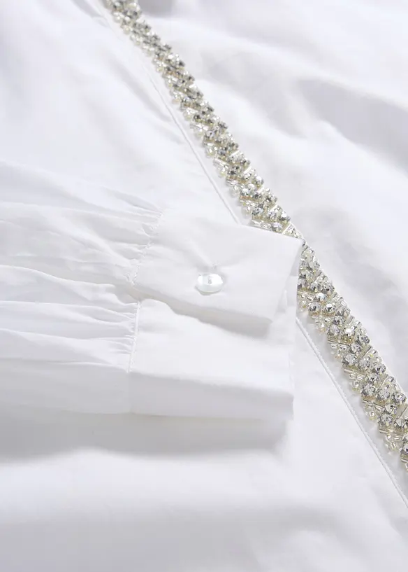 Camicia con applicazione di strass, bonprix