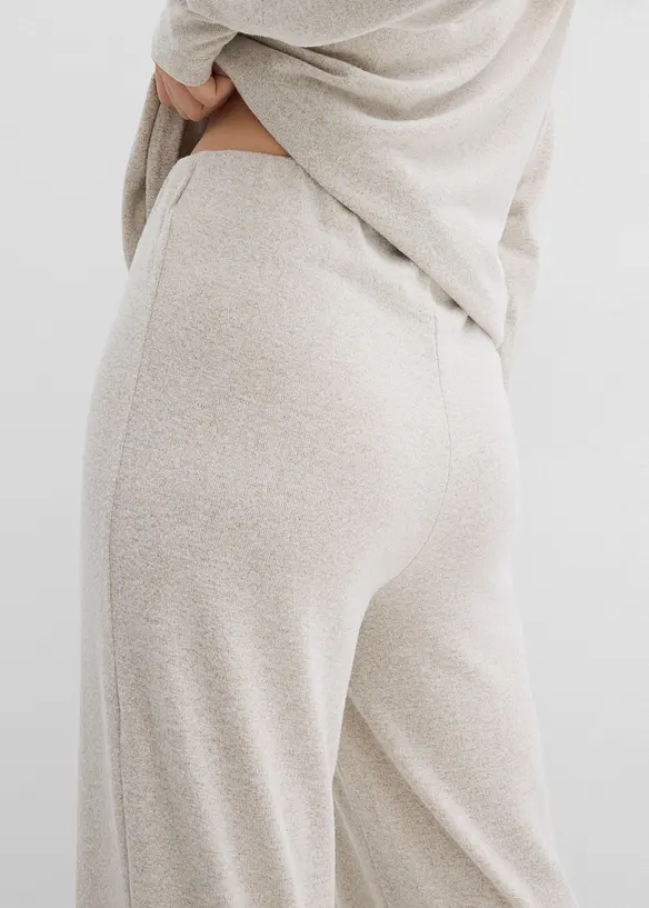 Pantaloni a palazzo in similmaglia, bonprix