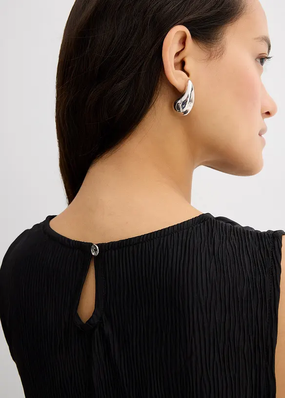 Top in crinkle operato, bonprix