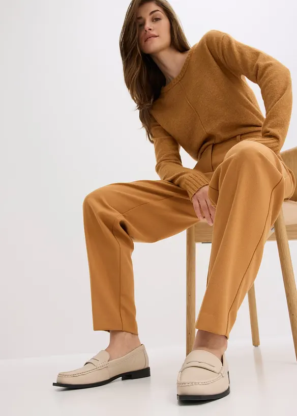 Pantaloni in tessuto in barrel shape, bonprix