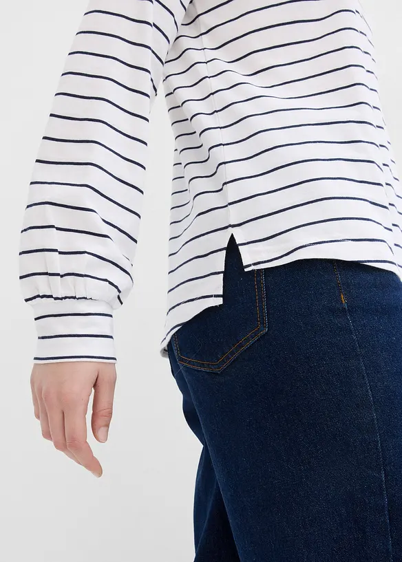 Maglia a maniche lunghe in puro cotone biologico, bonprix