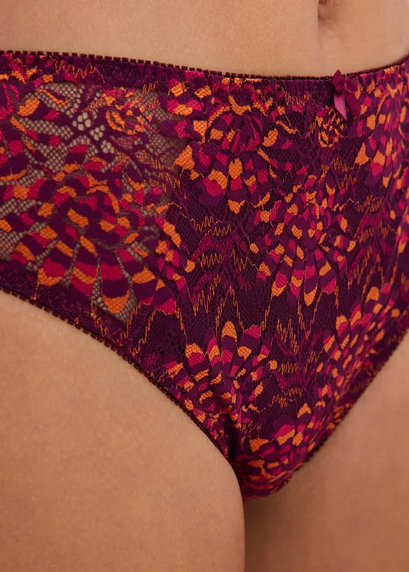 Slip alto in pizzo delicato, bonprix