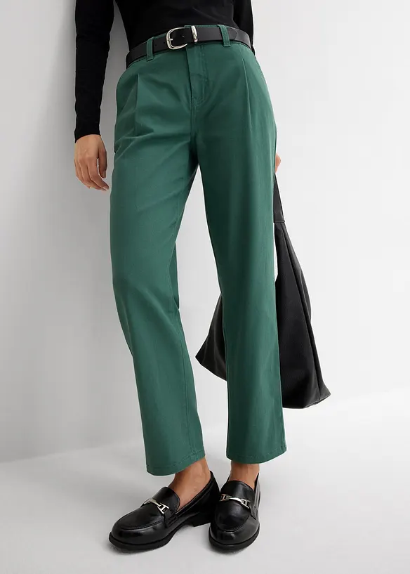 Pantaloni in twill in barrel shape, bonprix