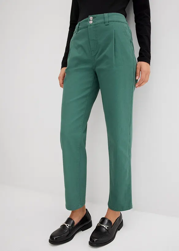 Pantaloni in twill in barrel shape, bonprix