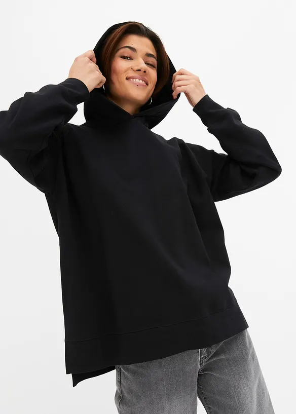 Felpa con cappuccio in puro cotone, bonprix