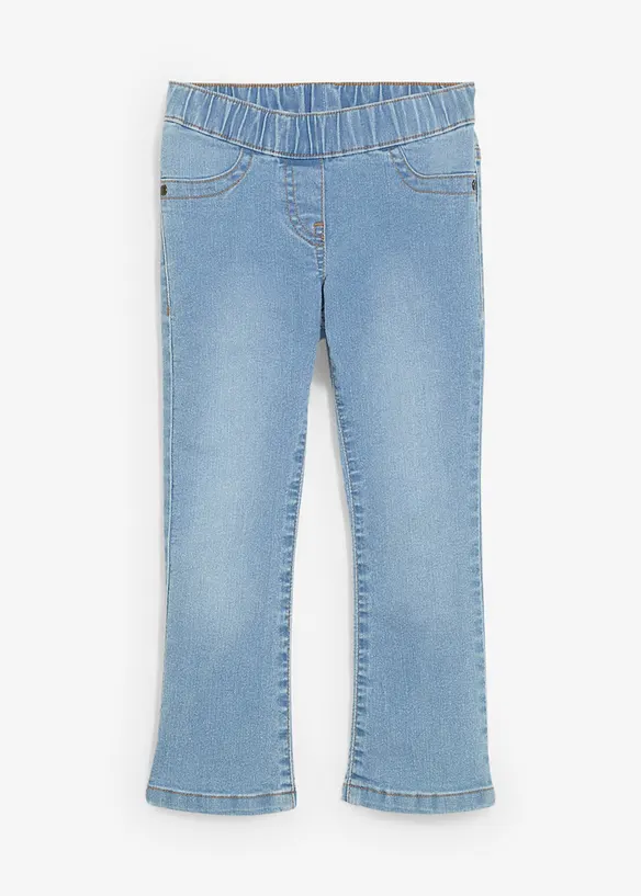 Jeans bootcut con cinta comoda, vita media, bonprix
