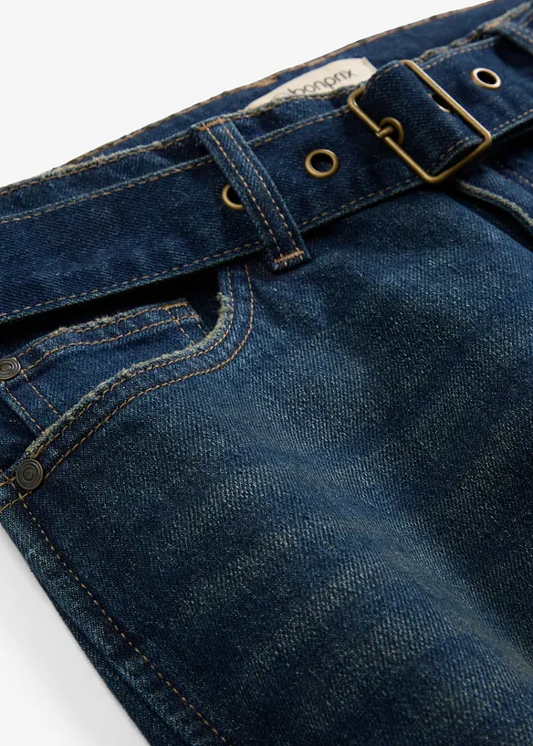 Jeans barrel con cintura, vita media, bonprix