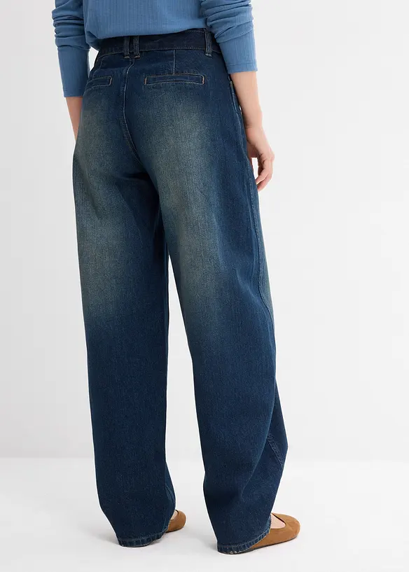 Jeans barrel con cintura, vita media, bonprix