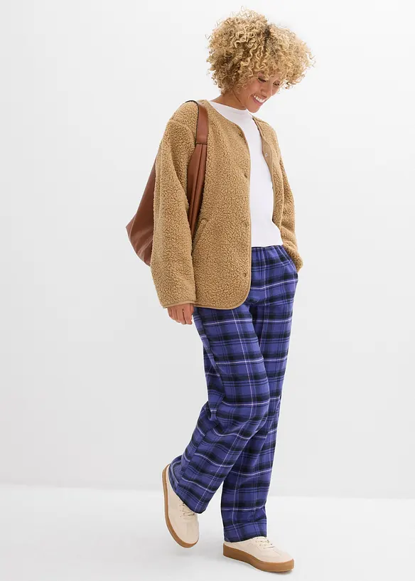 Pantaloni in flanella di cotone biologico, bonprix