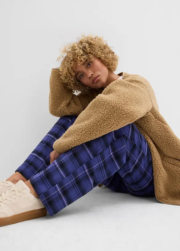 Pantaloni in flanella di cotone biologico, bonprix