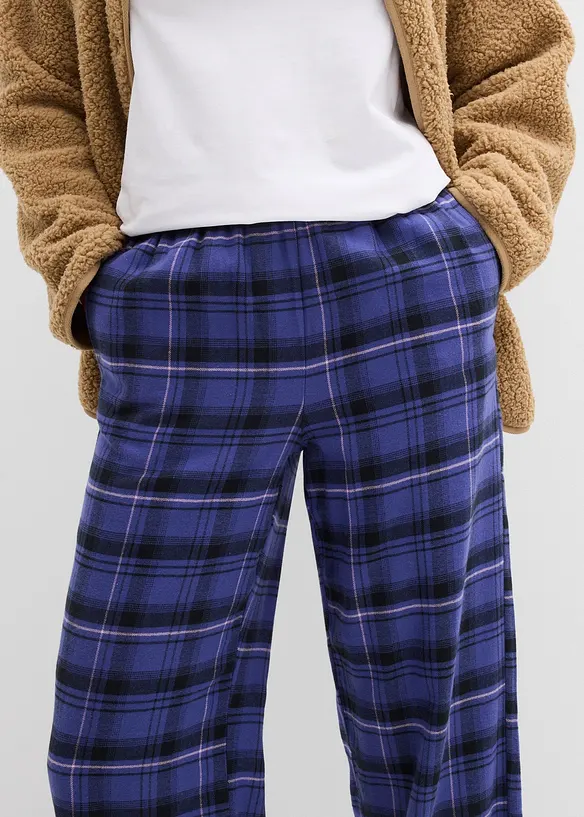 Pantaloni in flanella di cotone biologico, bonprix