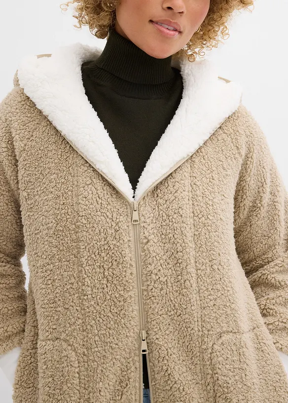 Giacca in pile teddy, bonprix