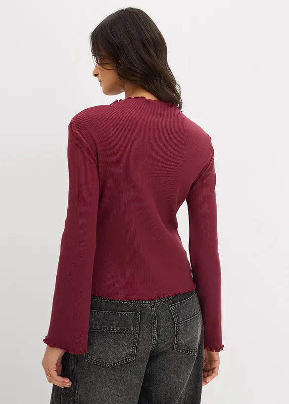 Maglia a costine in puro cotone, bonprix