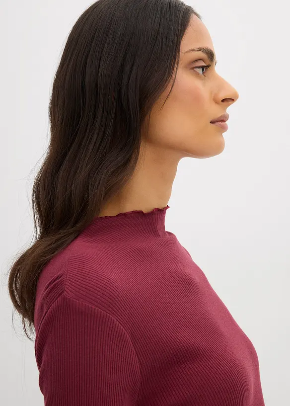 Maglia a costine in puro cotone, bonprix