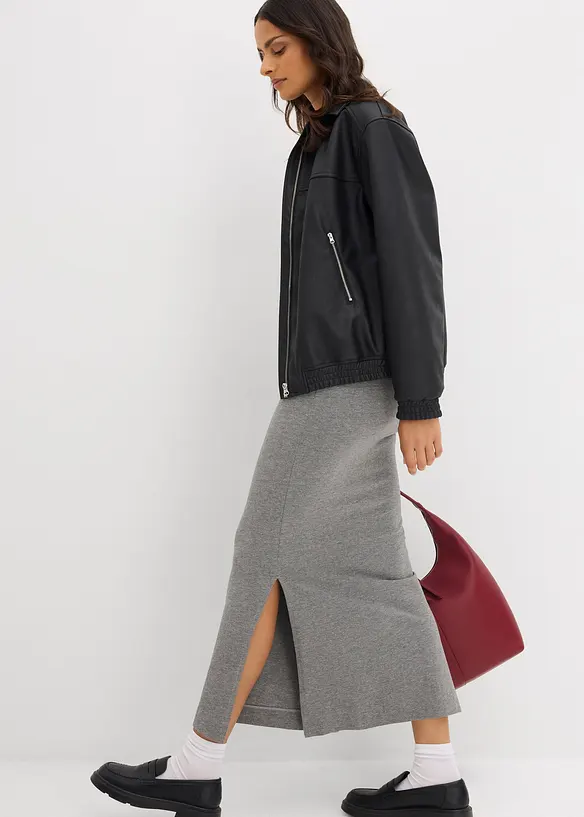 Gonna midi in viscosa fluente, bonprix