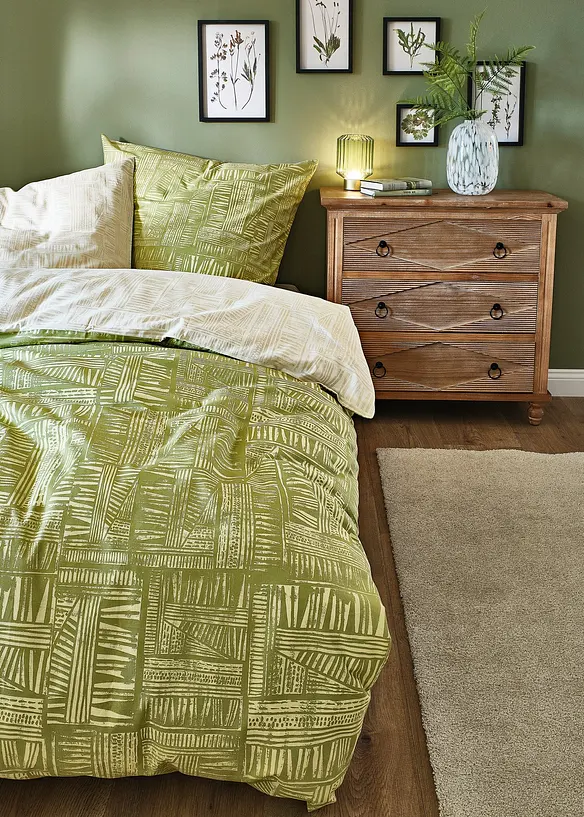 Biancheria da letto reversibile con motivo strutturato, bonprix