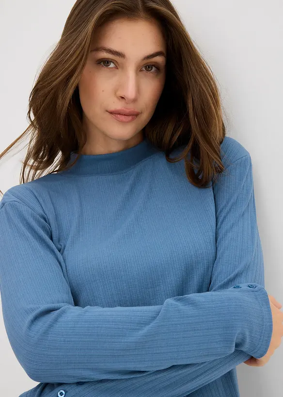 Maglia a maniche lunghe a coste, bonprix