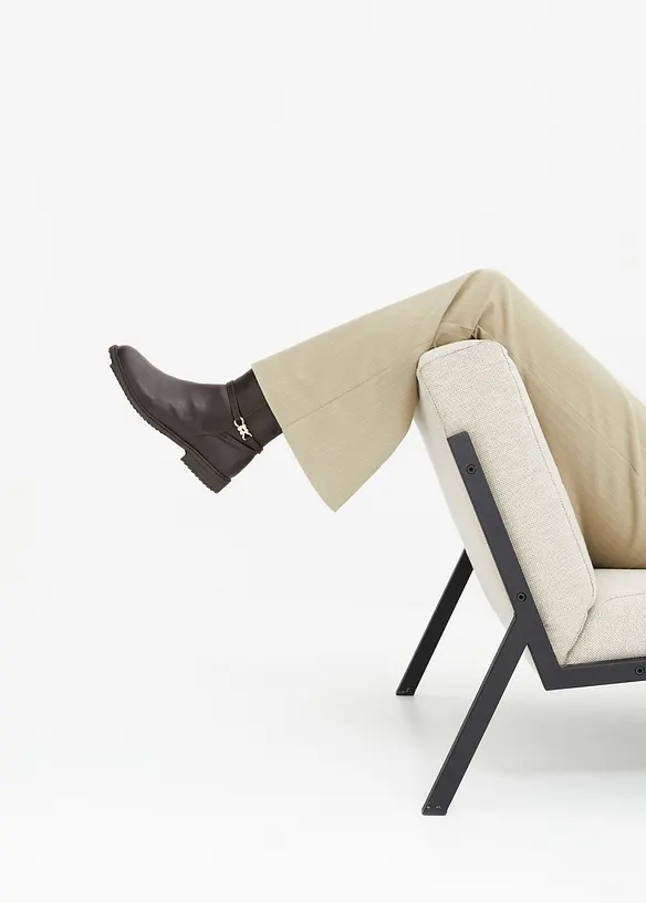 Pantaloni a palazzo in simil lana, bonprix