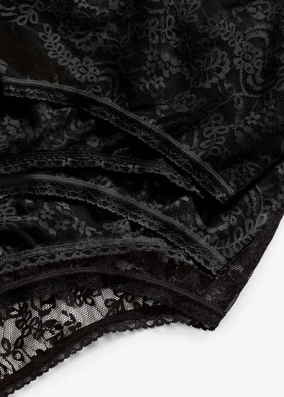 Slip a vita alta in pizzo (pacco da 3), bonprix