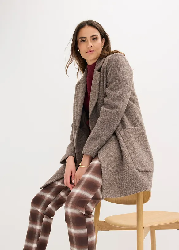 Cappotto corto in simil lana, bonprix