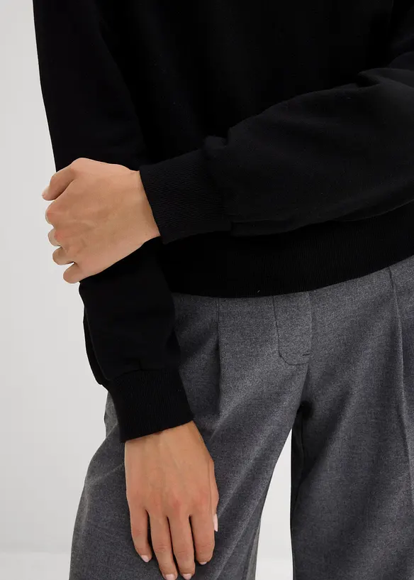 Felpa oversize in cotone, bonprix