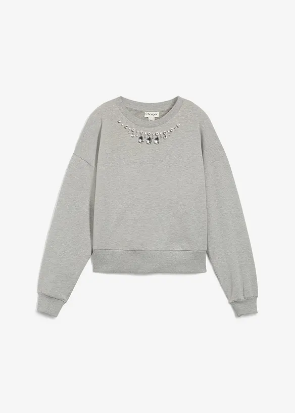 Felpa oversize in cotone, bonprix