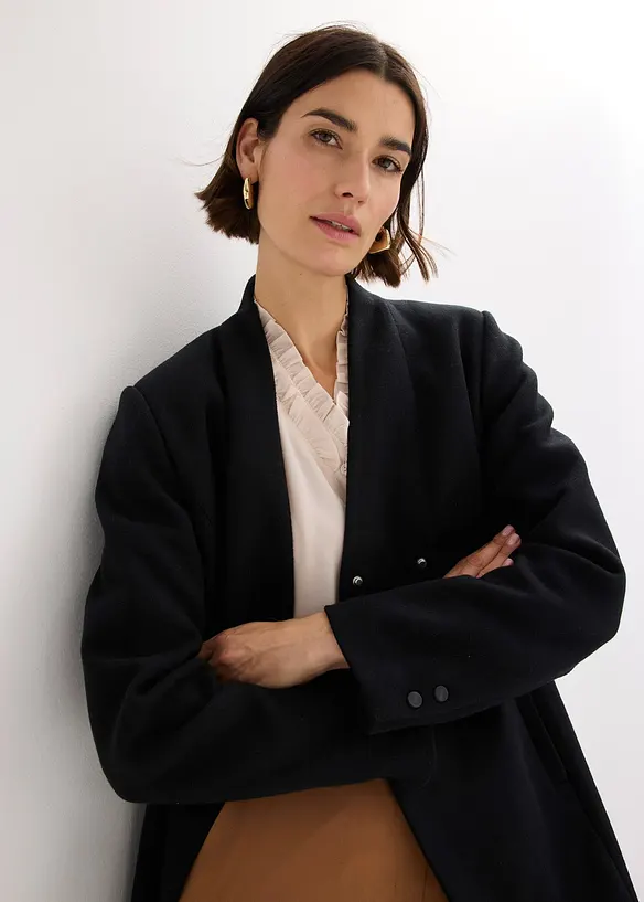 Cappotto corto in simil lana, bonprix