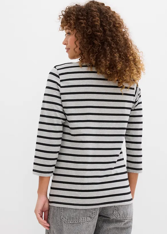 Maglia a maniche lunghe con puro cotone biologico, bonprix