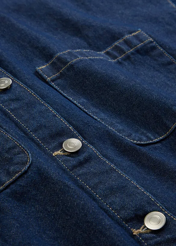 Giacca-camicia oversize in jeans di cotone biologico, bonprix