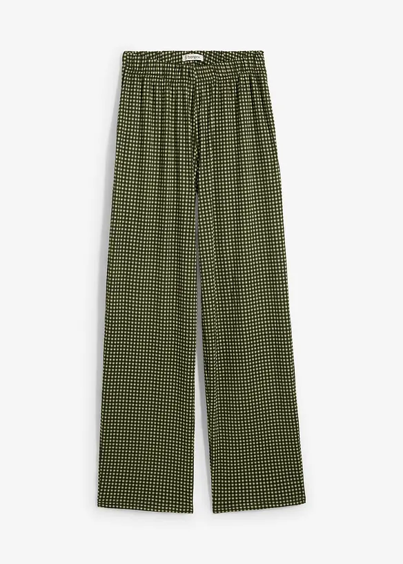 Pantaloni in jersey crêpe strutturato, bonprix