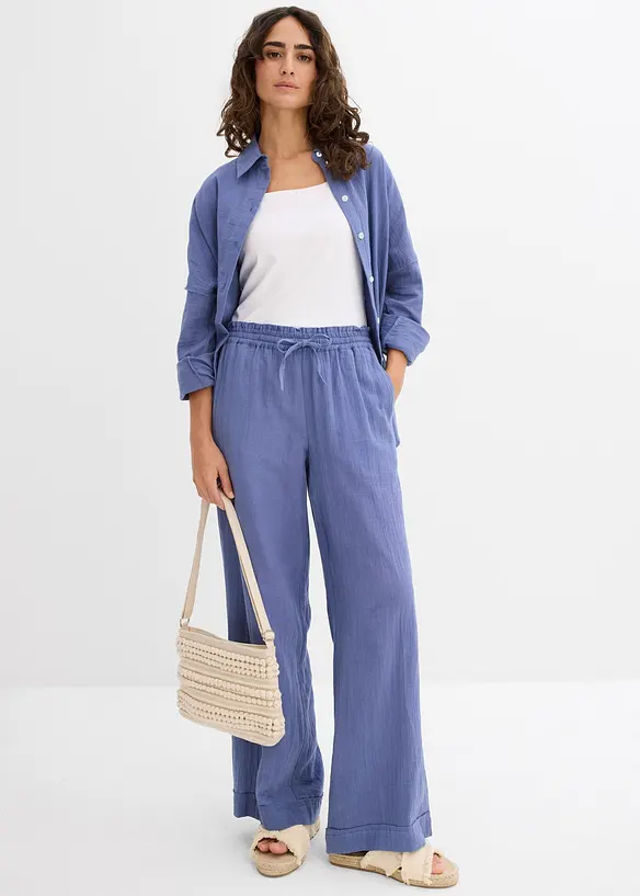 Camicia oversize in mussola leggera, bonprix