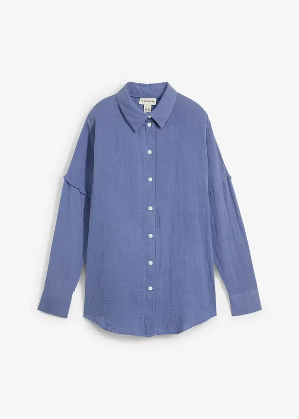 Camicia oversize in mussola leggera, bonprix