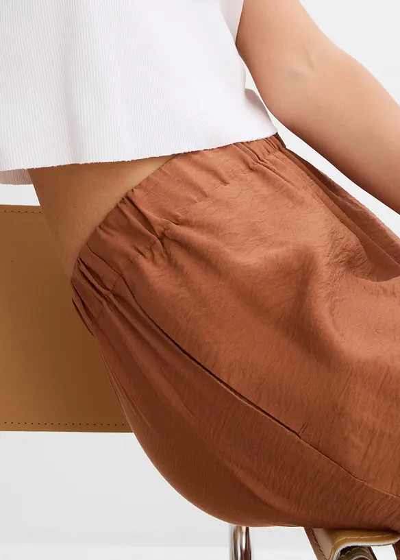 Pantaloni con elastico in vita e laccetti, bonprix