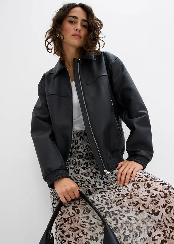 Giacca in similpelle oversize, bonprix