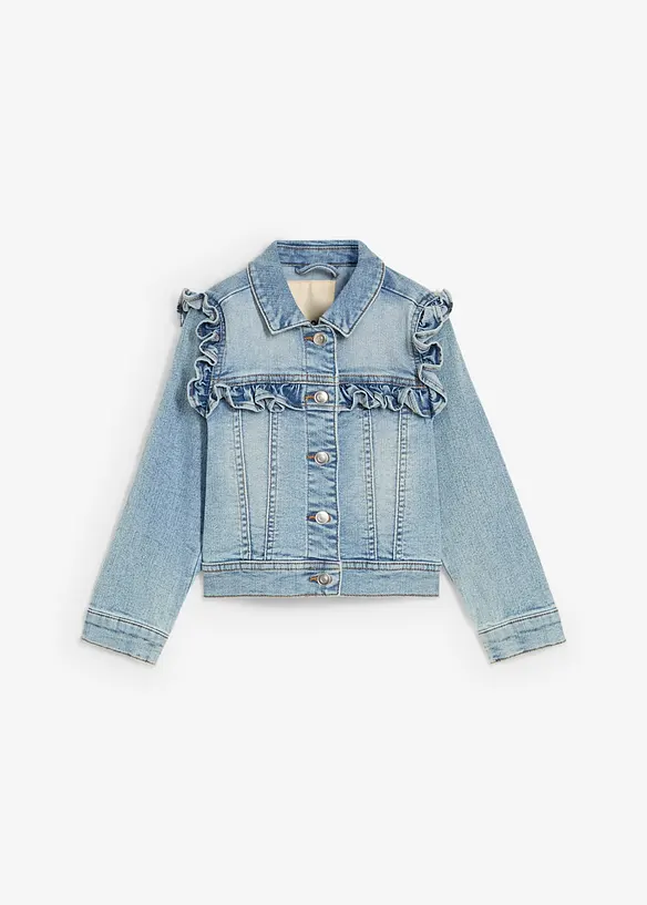 Giacca di jeans in misto cotone biologico elasticizzato, bonprix