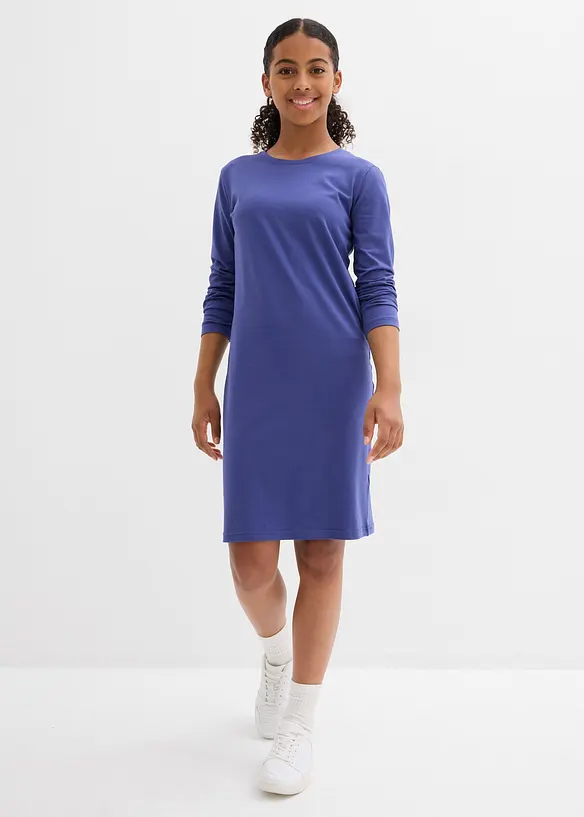 Abito di jersey in misto cotone biologico elasticizzato (pacco da 2), bonprix